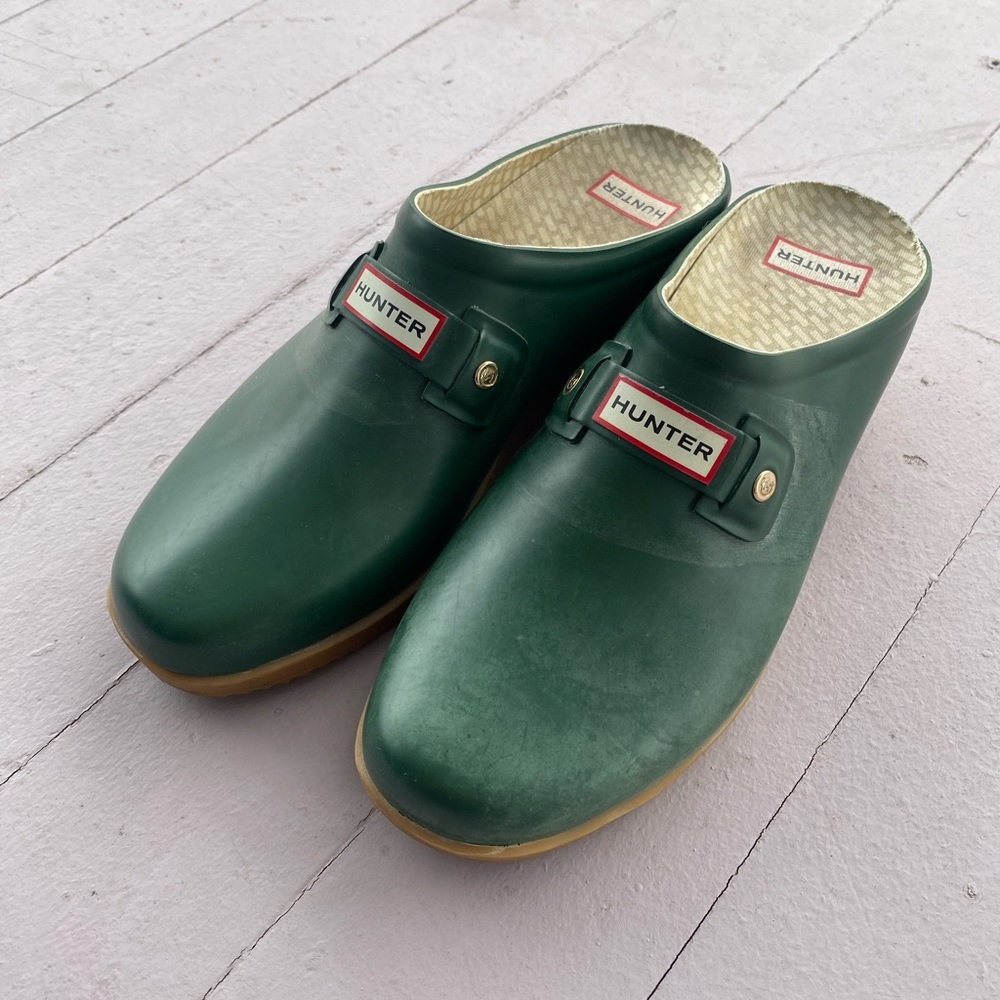 Hunter Green Slip-On Clogs